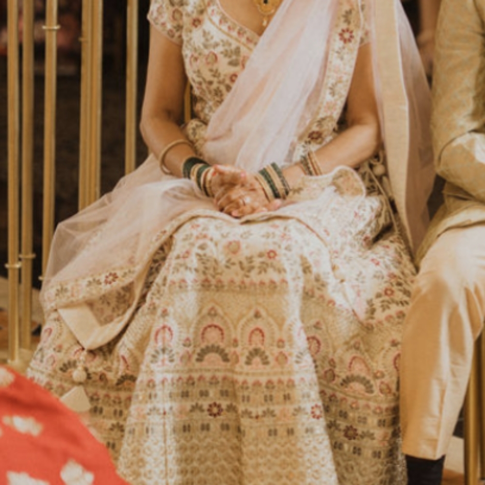 Indian Cream Lengha